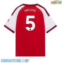 Camisa de time de futebol Arsenal Piero Hincapie #5 Replicas 1º Equipamento Infantil 2026-27 Manga Curta (+ Calças curtas)